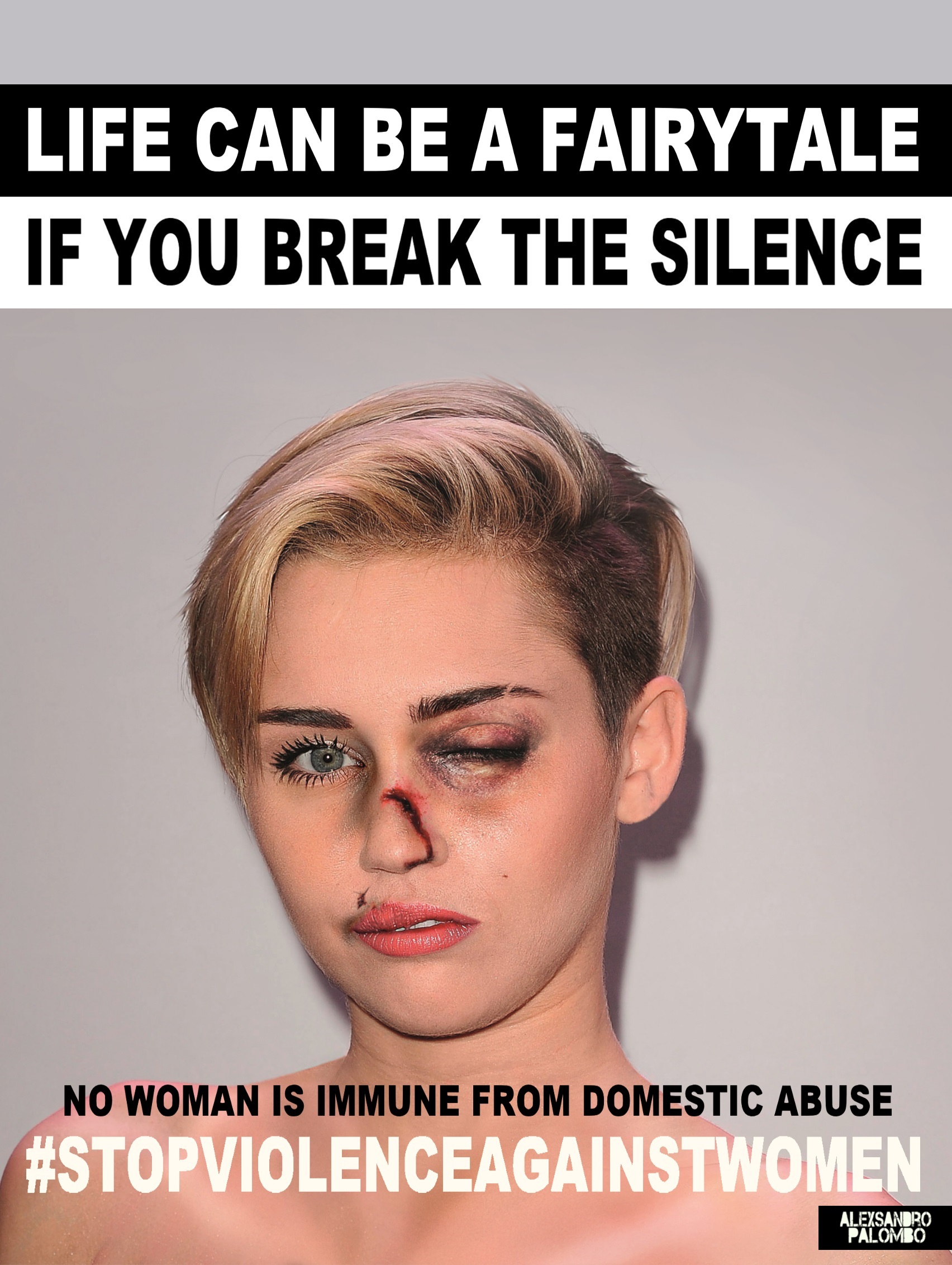 Miley Cyrus w kampanii #stopvilenceagainstwomen