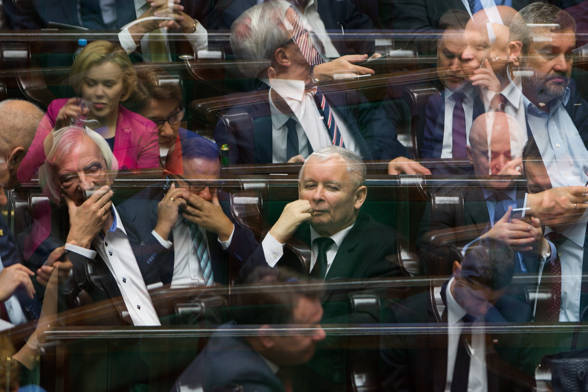 Sejm debatuje nad prezydenckimi ustawami o Sądzie Najwyższym, Warszawa, listopad 2017 r.