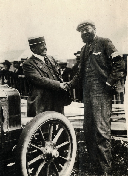 Andre Michelin i Charles-Henri Brasier podczas wyscigu Gordona Bennetta