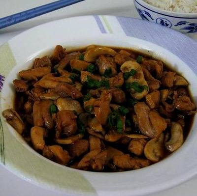 Kínai csirke gombával és bambusszal recept