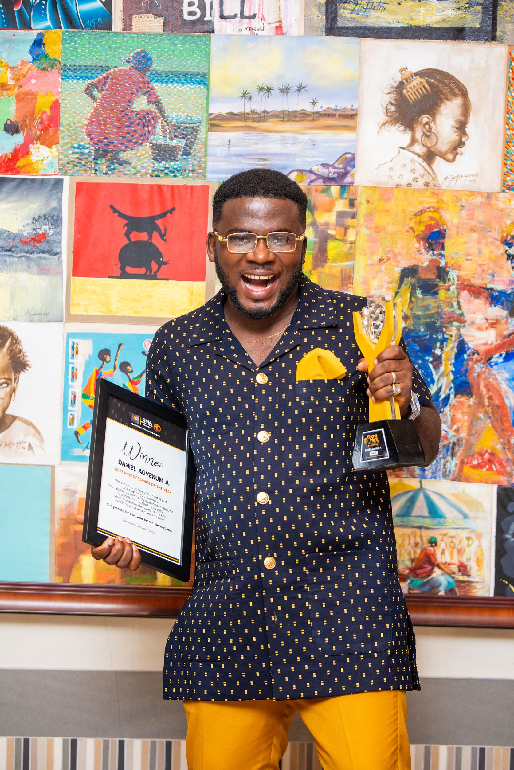 Daniel Agyekum wins best photographer at Ghana Merit Awards 2022