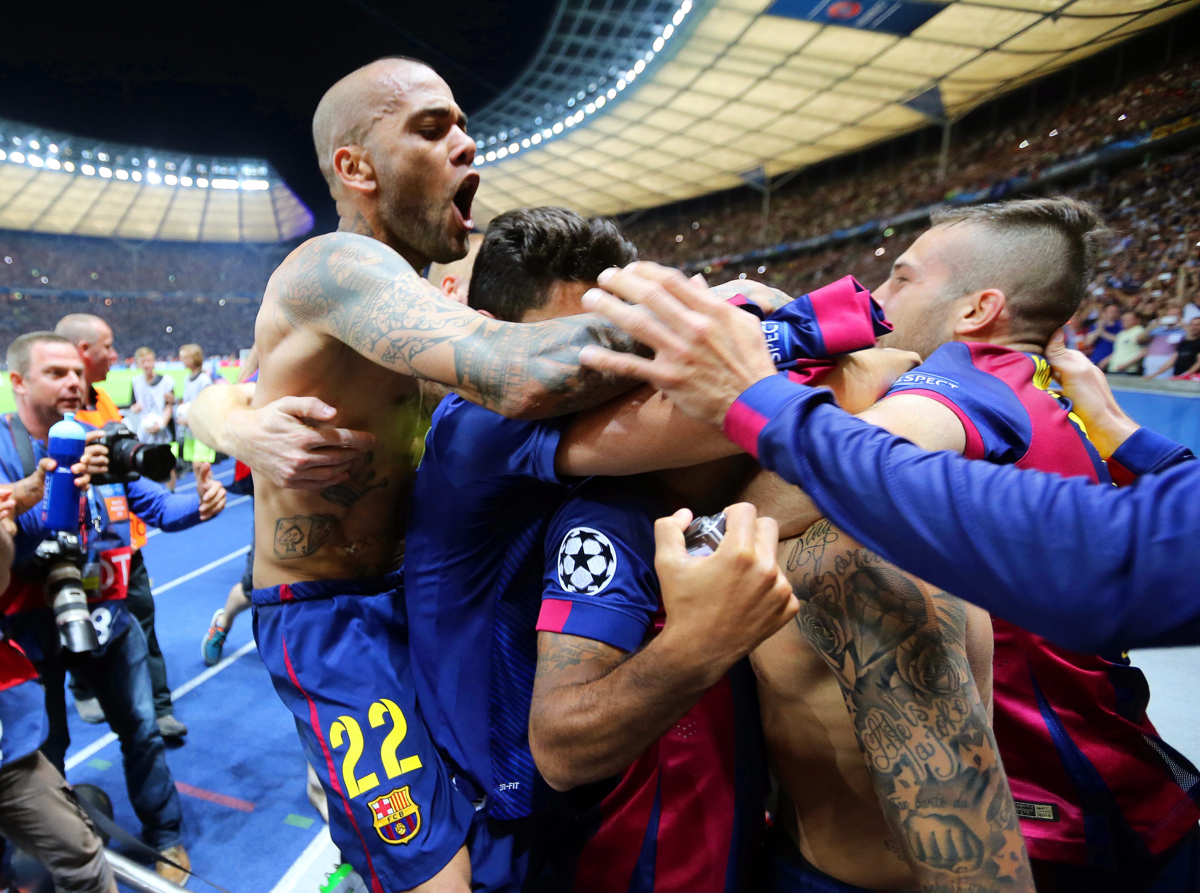 Tak Barcelona cieszyła się z wygrania Ligi Mistrzów