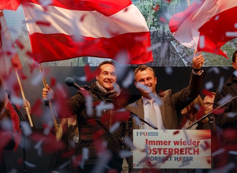 Hajnc Kristijan Štrahe i Norbert Hofer iz austrijske ultradesničarske Slobodarske stranke