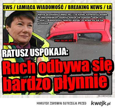 Galeria MEMów o powodzi w Warszawie