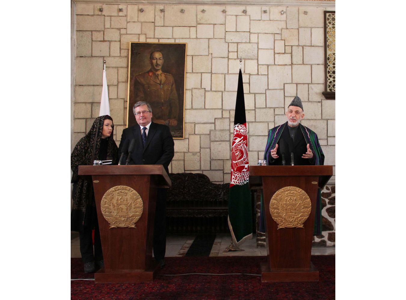 Bronisław Komorowski w Afganistanie