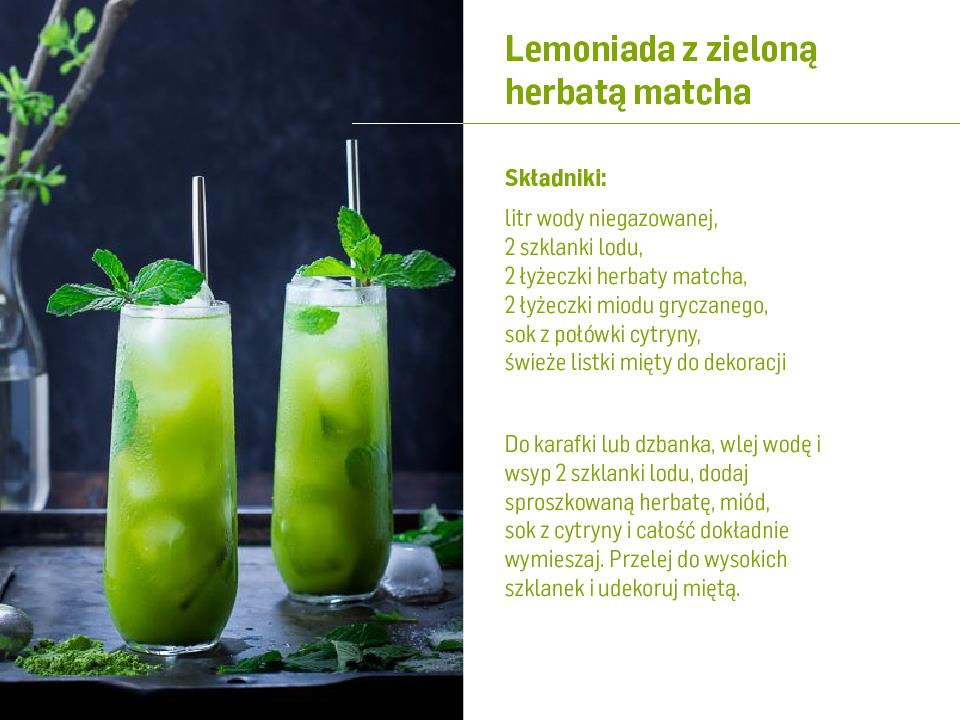 Lemoniada z zieloną herbatą przepis