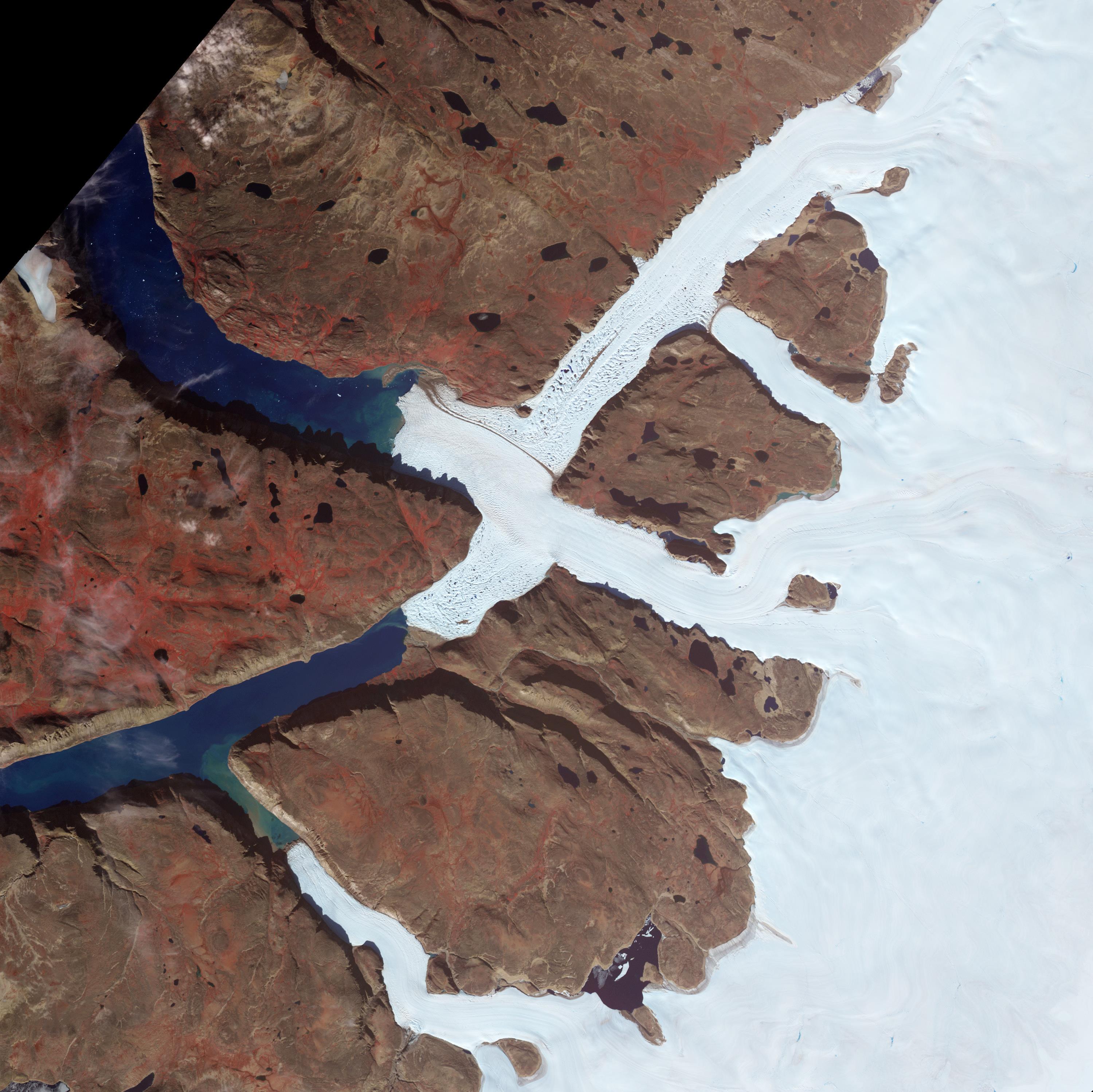 Grenlandia lodowce kosmos 