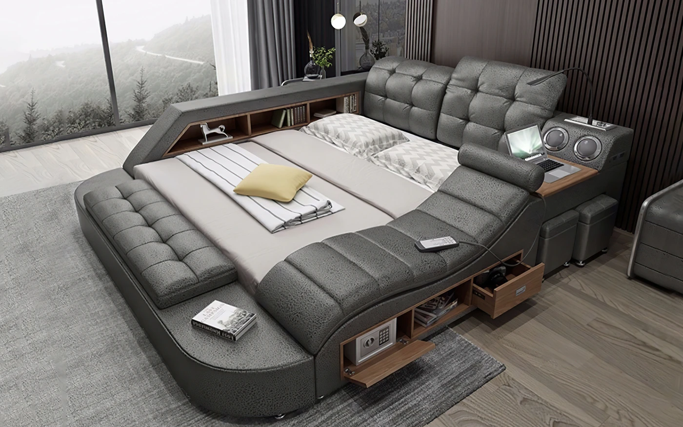 Łóżko, kanapa, biurko i masażer w jednym dla uziemionych przez pandemię -  Noizz