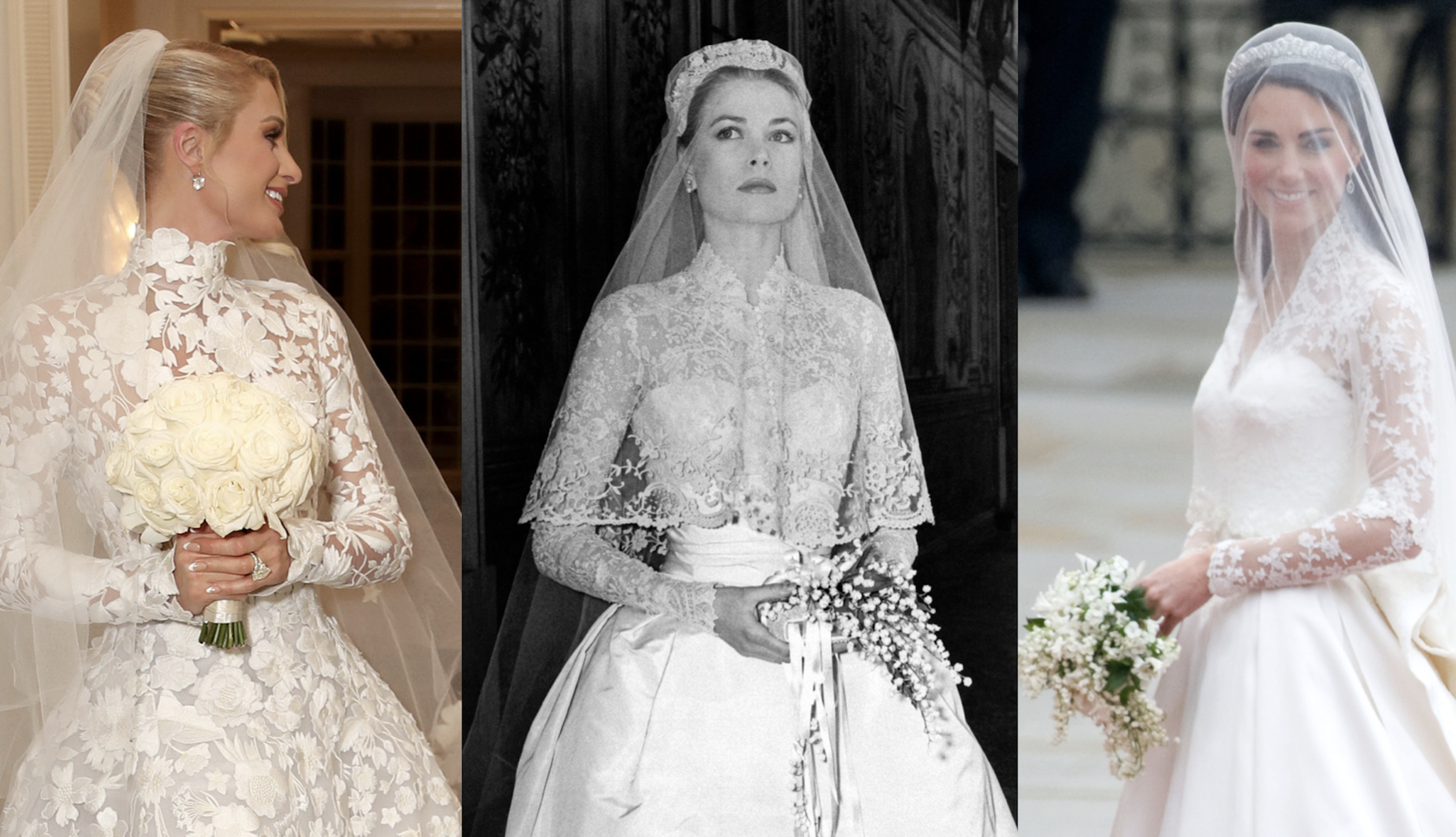 A divattörténelem legszebb csipke menyasszonyi ruhái - Glamour