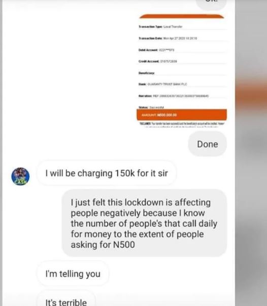 Eniola Badmus' alleged conversation with the sponsor [Laila]