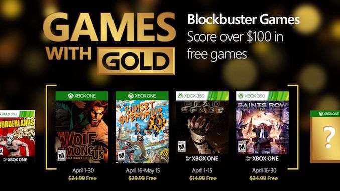 Microsoft prichystal na apríl kvalitnú nádielku hier zadarmo pre zlatých  členov Xbox Live