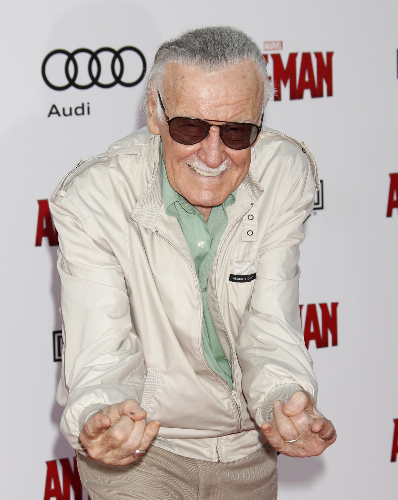 Producent Stan Lee na premierze