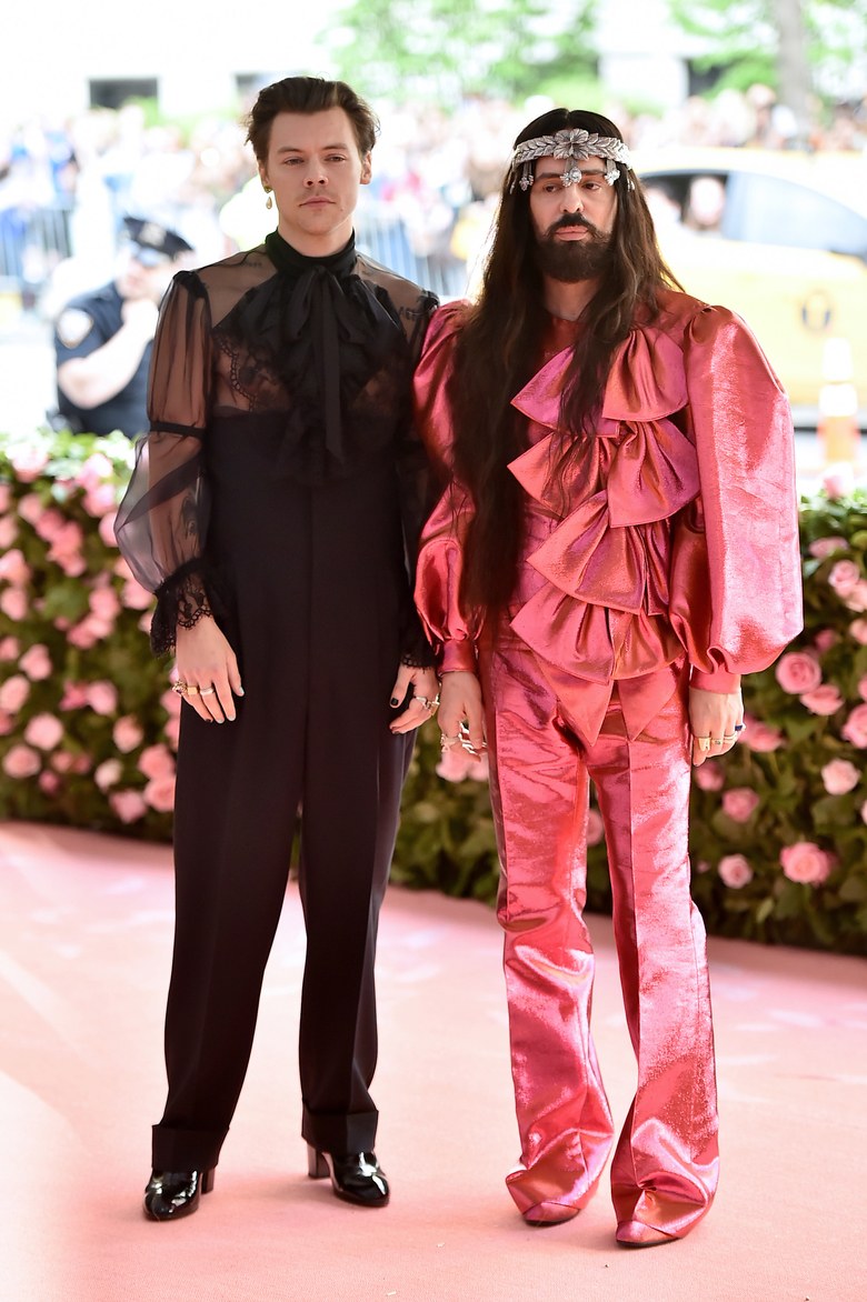 Harry Styles and Alessandro Michele arrives at the Met Gala 2019 [Credit: Vogue]