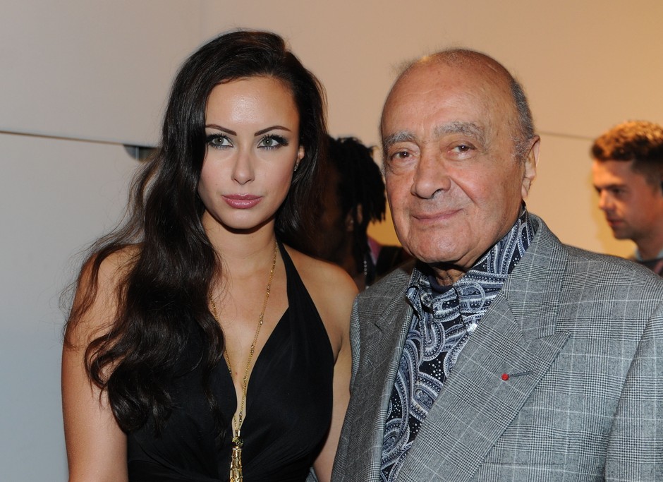 Camilla Al-Fayed z ojcem - Mohamedem Al-Fayed/ fot. Bulls Press