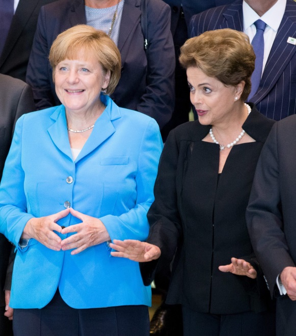 Dilma Rousseff i Angela Merkel