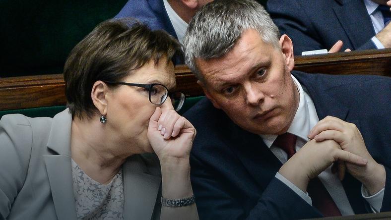 The Prime Minister Ewa Kopacz and Deputy Prime Minister, Minister of Defence Tomasz Siemoniak