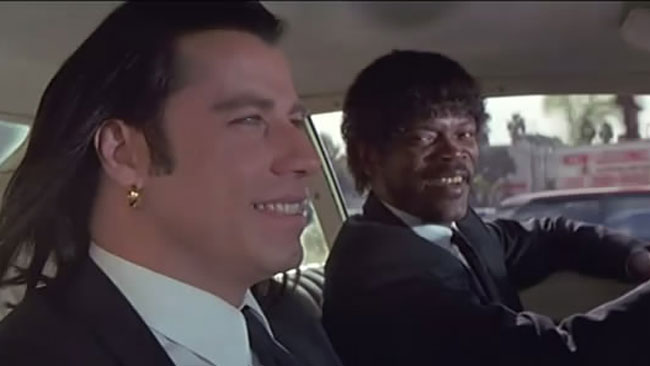 John Travolta (Vincent Vega) i Samuel L. Jackson (Jules Winnfield)