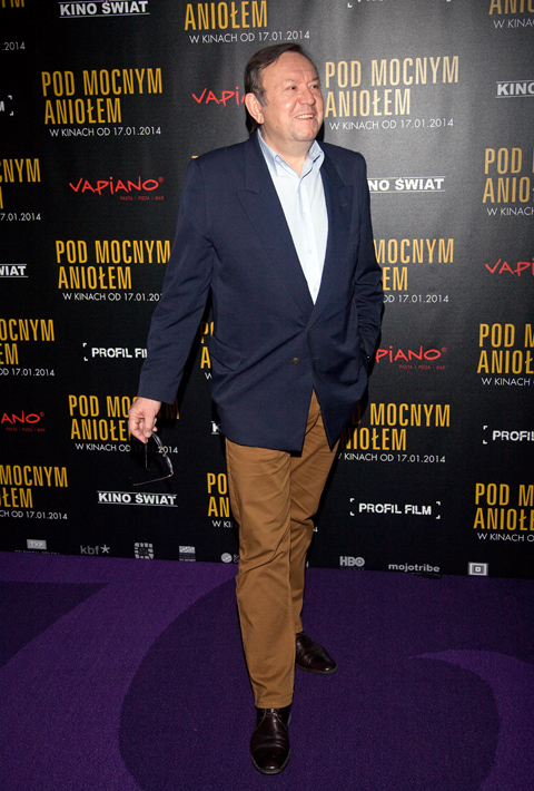 Zbigniew Buczkowski na premierze filmu