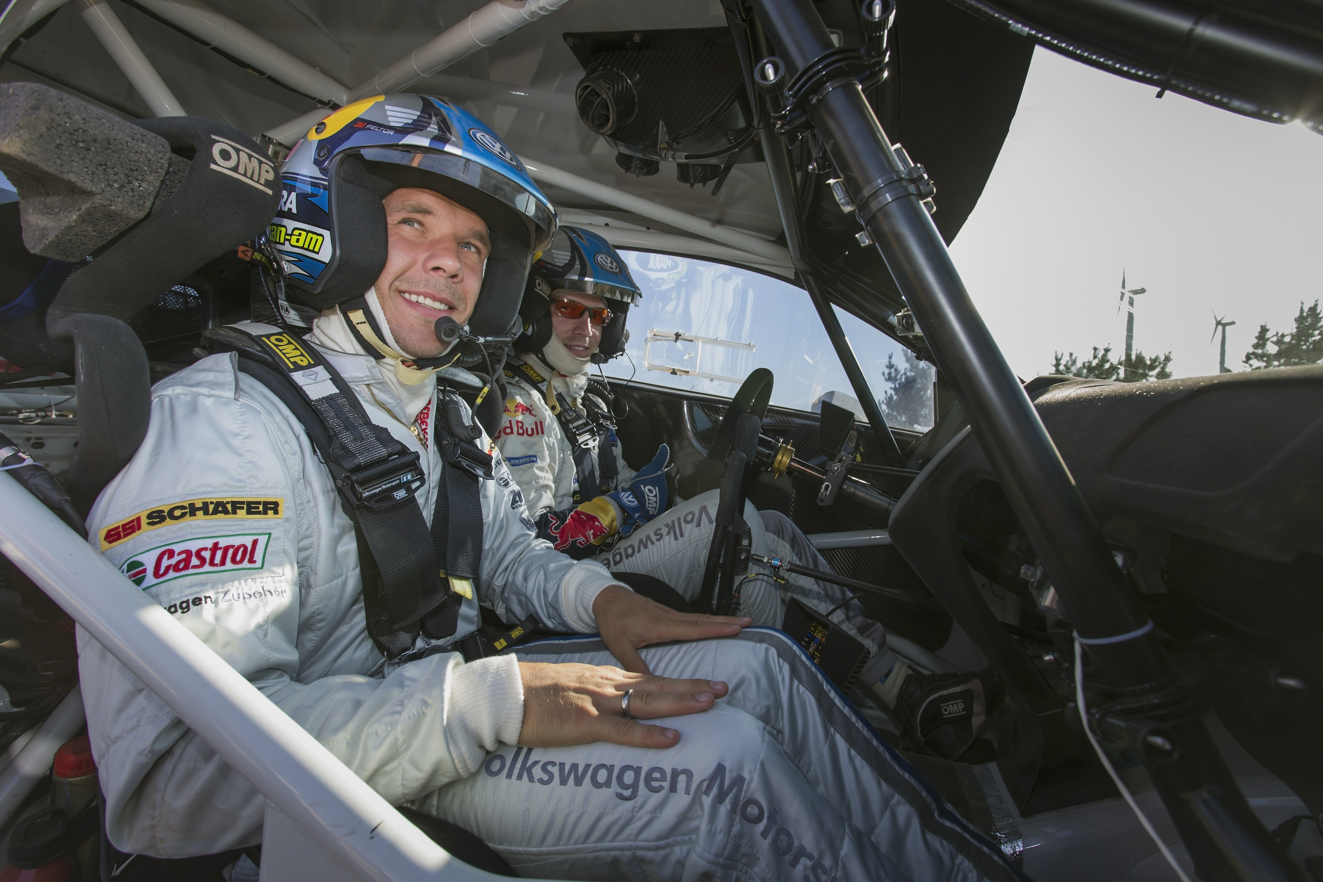 Lukas Podolski w polo R WRC