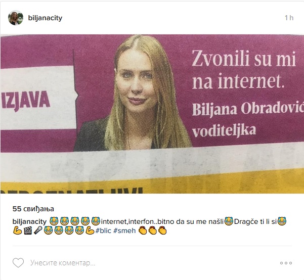 Biljana Obradović Instagram