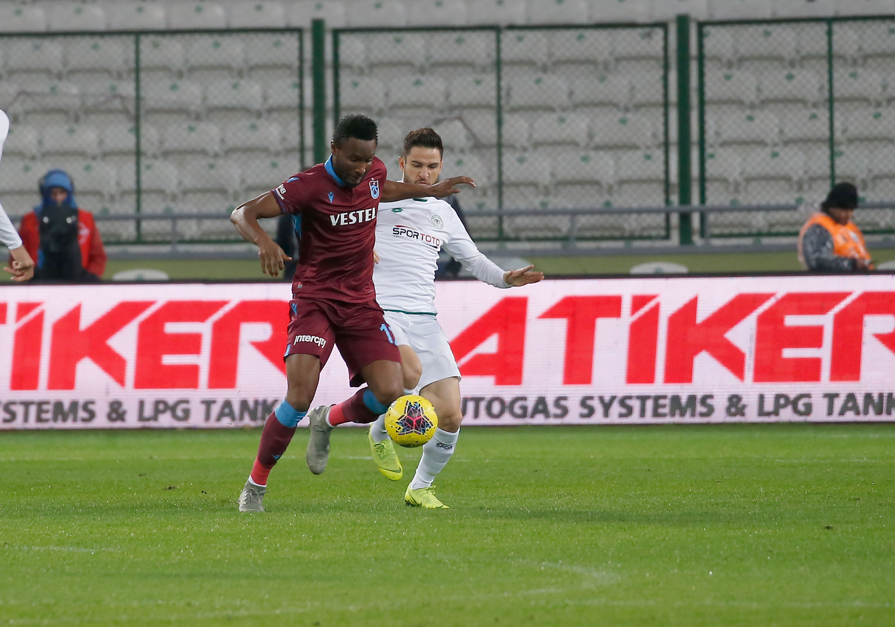 Mikel Obi was also in action for Trabzonspor (Twitter/Trabzonspor)