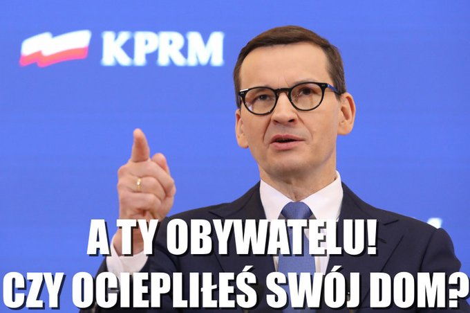 Premier Morawiecki radzi Polakom, by ocieplili swoje domy. Natychmiastowa reakcja internautów [MEMY] - Wiadomości