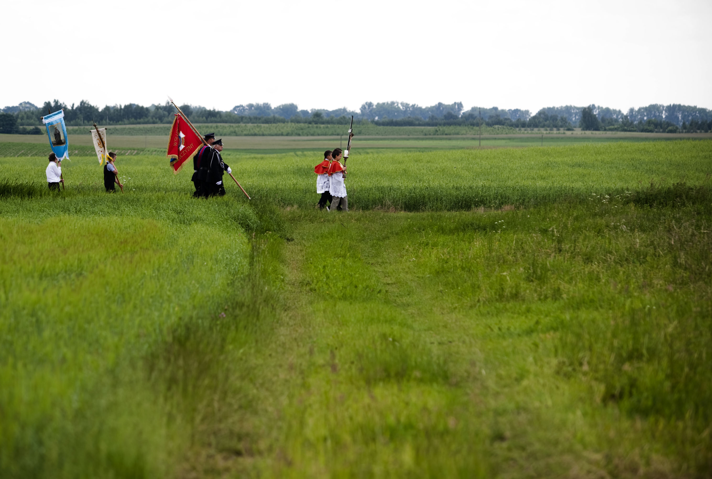 Procesja Bożego Ciała w Parafii Św. Marcina z Tours w miejscowości Górale