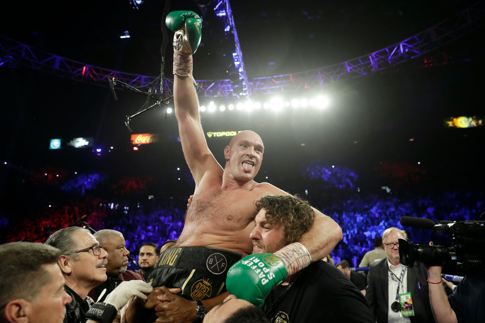 Tyson Fury has the WBC belt after his victory over Doentay Wilder in February 2020