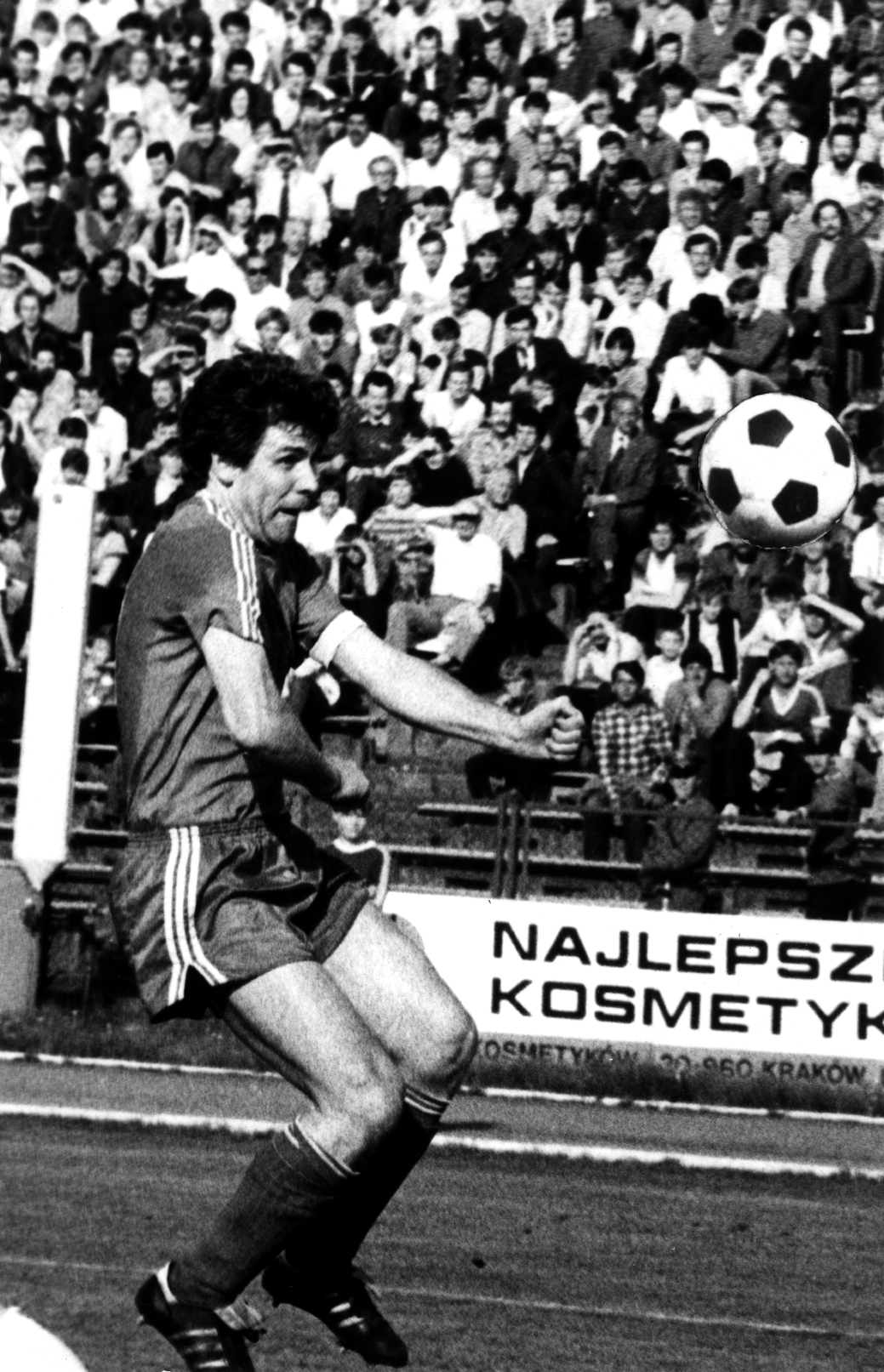 Włodzimierz Smolarek w meczu Widzewa Łódź