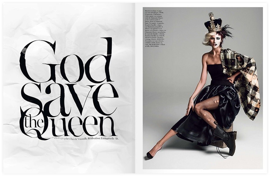 Anja Rubik / Vogue / fot. Inez & Vinoodh