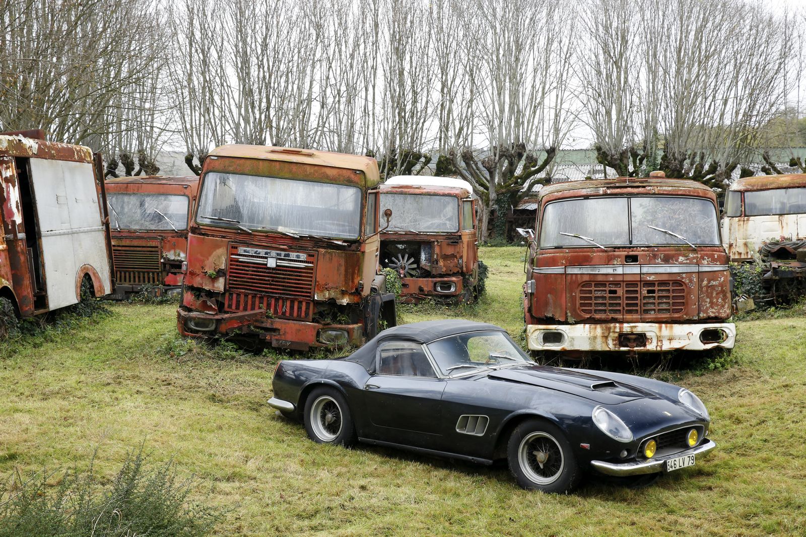 Wśród pereł z kolekcji jest ferrari 250 GT SWB california spider z 1961 roku (foto; powstało tylko 37 sztuk tego auta), które należał do aktora Alaina Delona. Samochód przez ekspertów domu aukcyjnego Artcurial jest wyceniany nawet na 12 mln euro (ok. 52 mln zł).