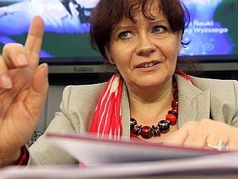 Minister nauki i szkolnictwa wyższego Barbara Kudrycka