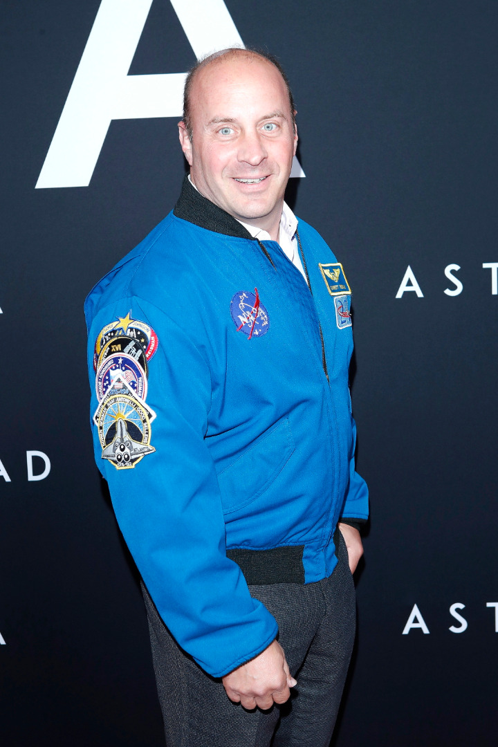 Amerykański astronauta Garrett Reisman na premierze filmu