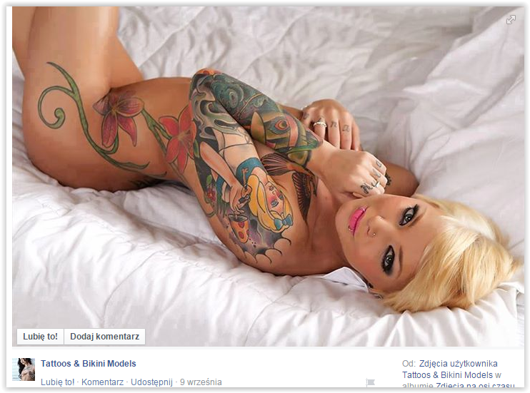 Wytatuowane modelki