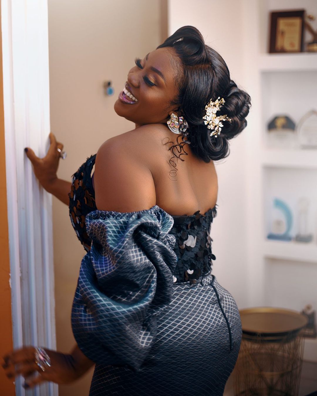 Emelia Brobbey just took black dresses to the next level with is sensational look