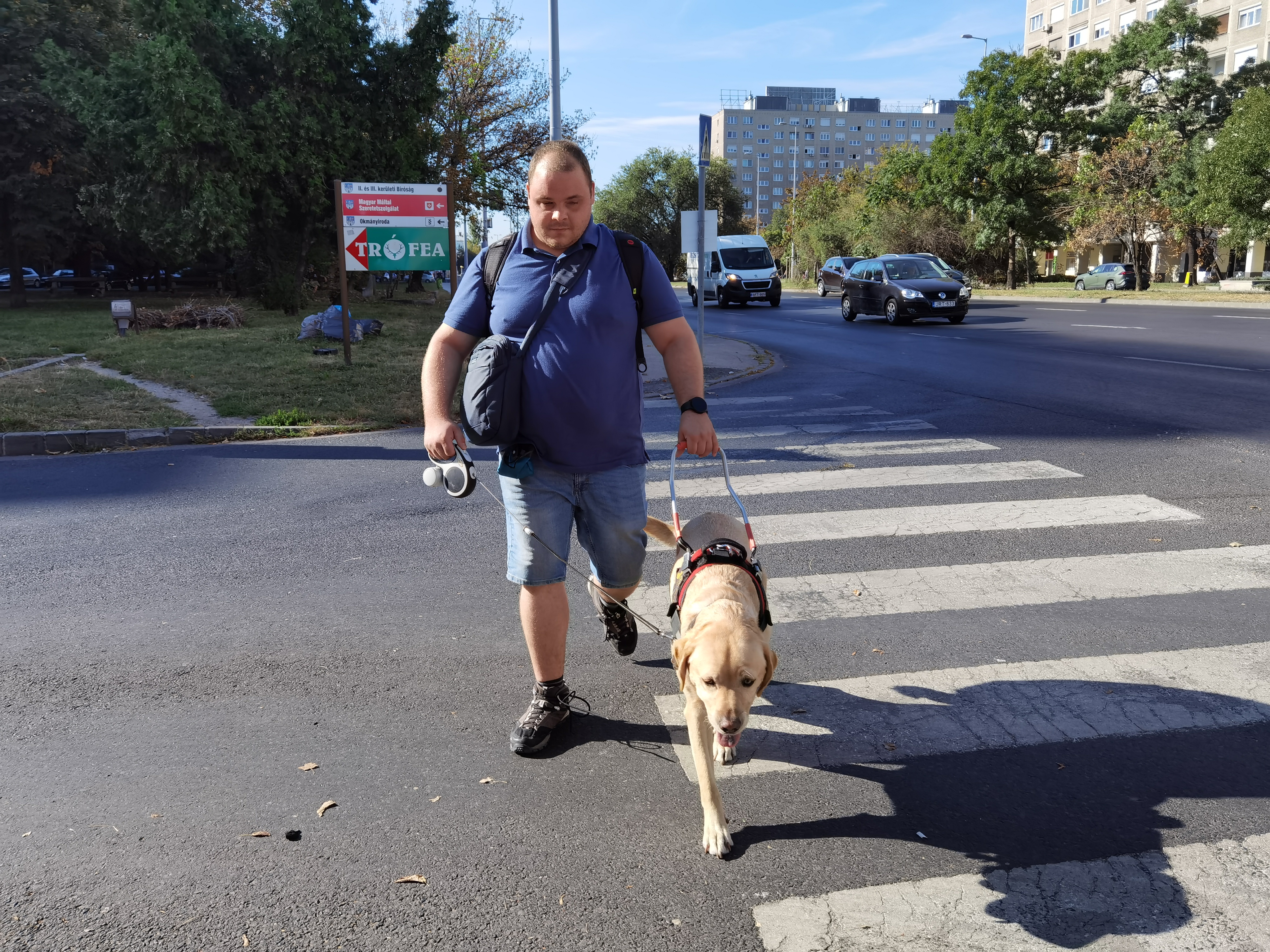 Ez botrány! Segítség helyett gödörbe taszította a látássérültet a férfi, majd elsétált - videó