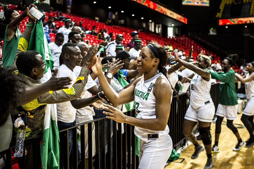 Evelyn Akhator scored 13 points in the win against Tunisia  (FIBA)