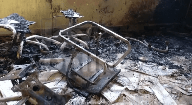 Suspected land guards allegedly burn newly built police station