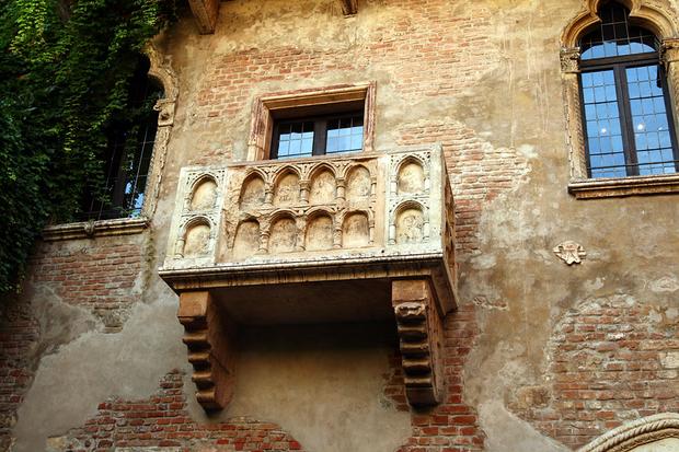 Słynny balkon z "Romea i Julii" w Weronie