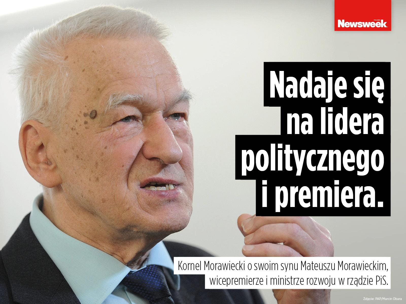 Kornel Morawiecki o swoim synu