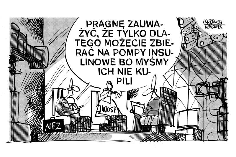 NFZ wośp pompy insulinowe krzętowski