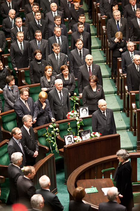 Pożegnanie ofiar katastrofy w Smoleńsku w Sejmie RP