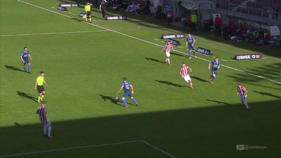 Cracovia - Piast (1:1): Co za gol! Fenomenalny strzał Zivca daje Piastowi wyrównanie. Piłka trafiła w samo "okienko"