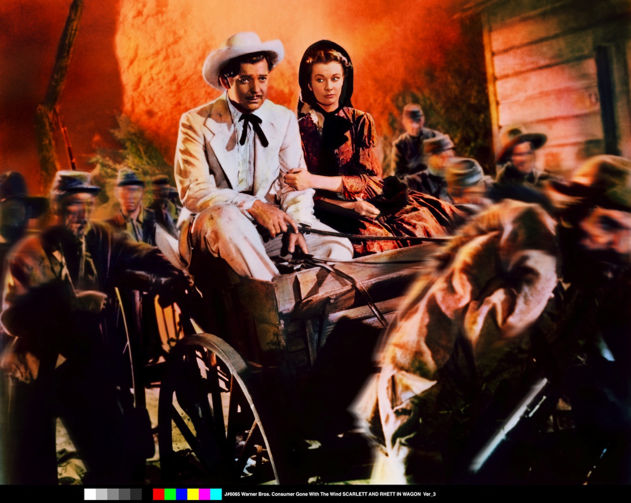 Vivien Leigh i Clark Gable w filmie