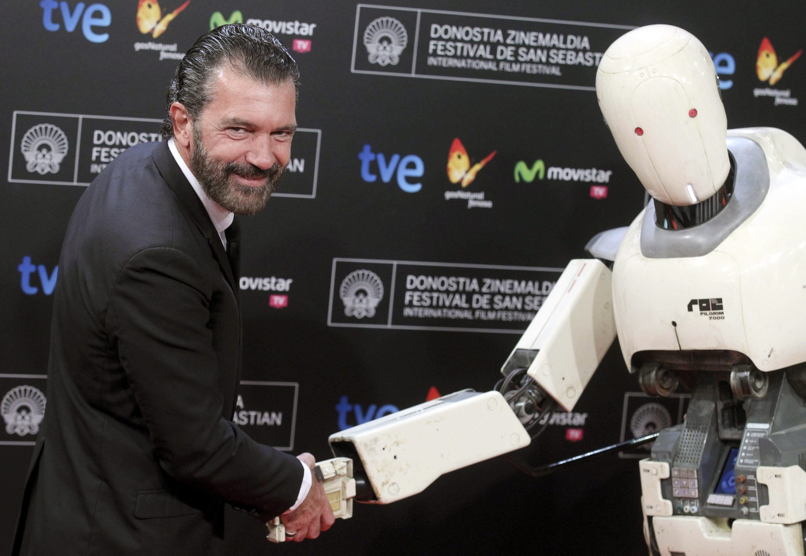 Antonio Banderas na uroczystej premierze filmu