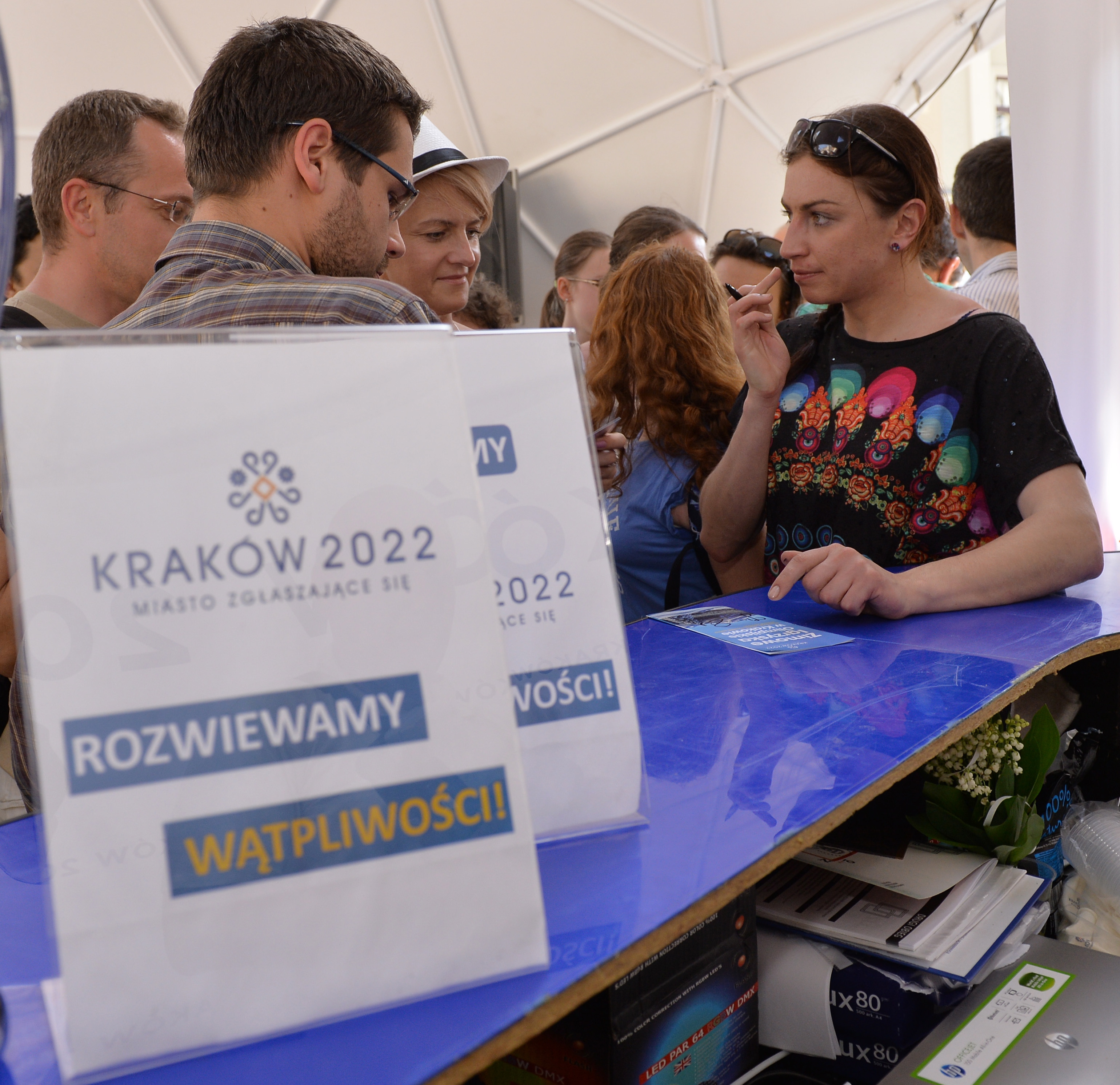 Narodowcy kontra Justyna Kowalczyk. Protestowali przed jej namiotem