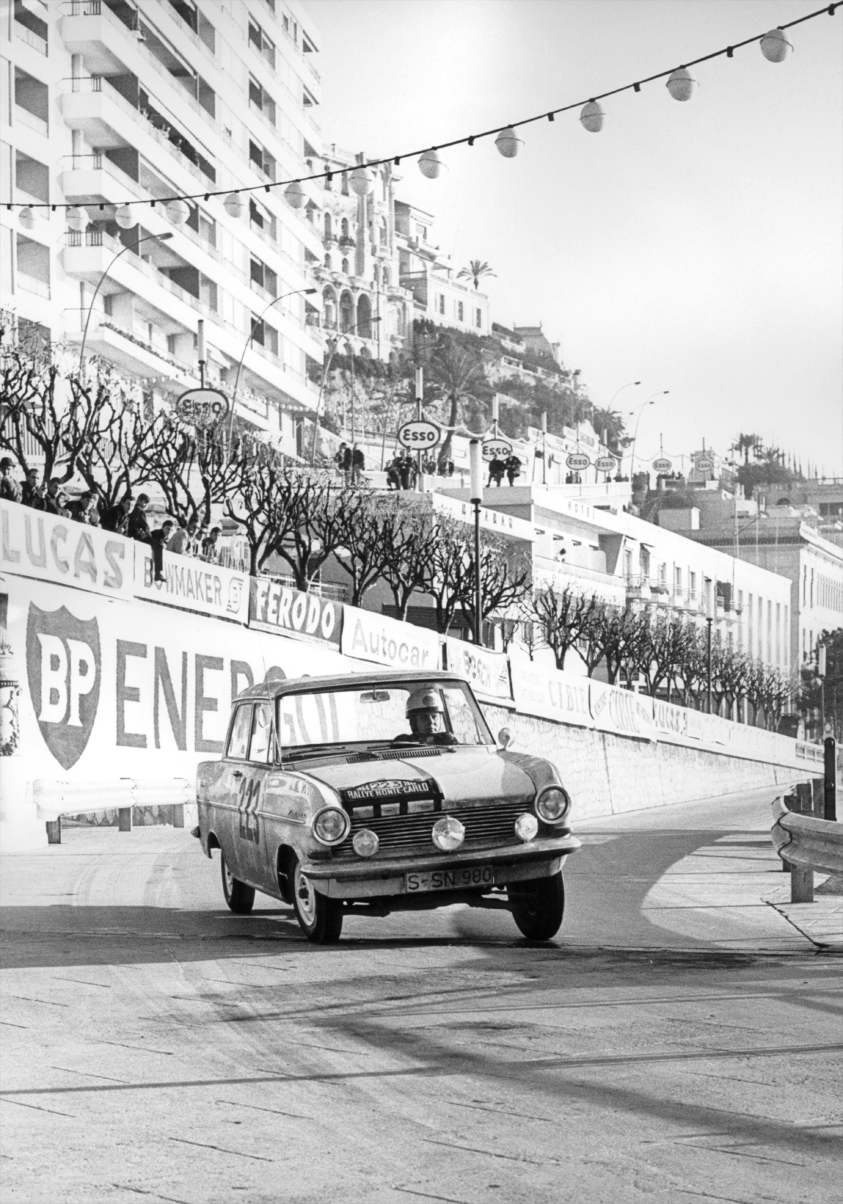 Kadet A na trasie rajdu Monte Carlo w 1964 roku