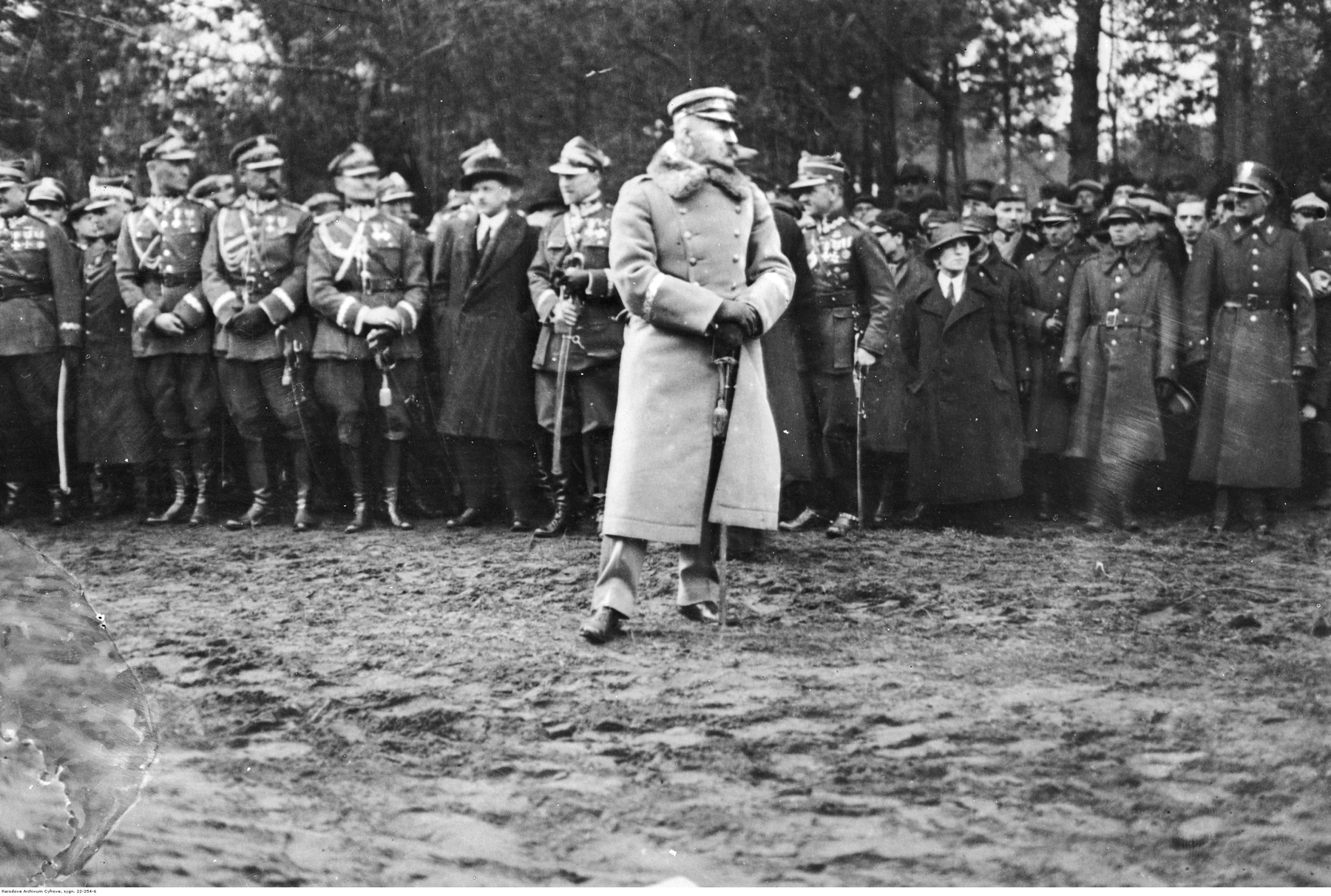 Józef Piłsudski podczas przeglądu oddziałów „Strzelca”, Sulejówek, 19 marca 1925 r.