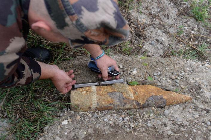 100 miliméteres lőszert találtak a szemétégetőben – tűszerészek léptek közbe