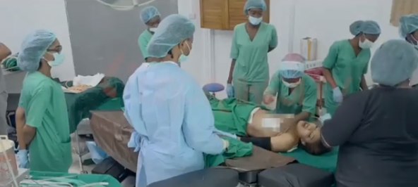 Part of the scenes in the promo clip saw Tonto Dikeh submit herself to a cosmetic surgery expected to enhance her confidence when it concerns her physical appearance.